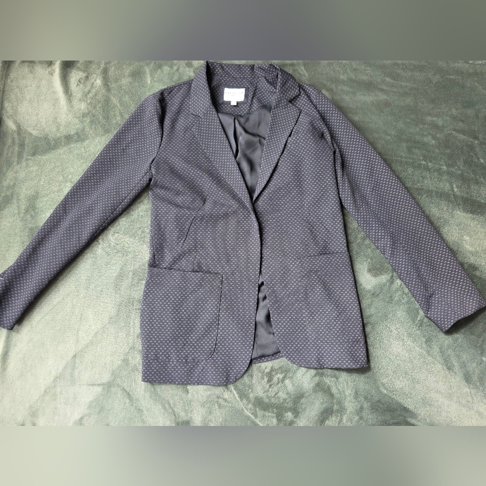 Women's Black Microdot Blazer